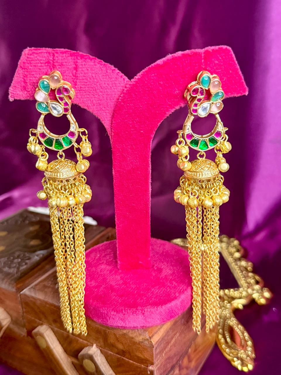 Mriganya fusion danglers - Multi color