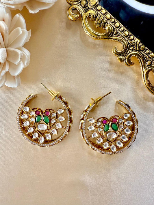Chaandni Baali - Green & Magenta