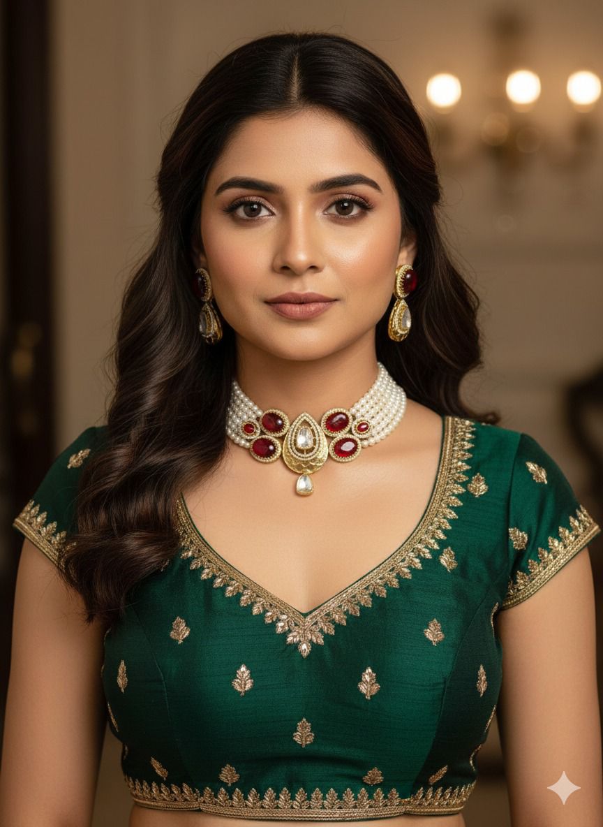 Arushi Choker set - Red