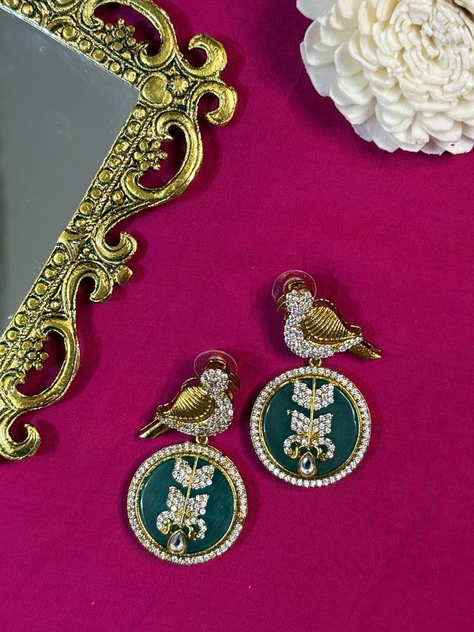 Aaranya danglers - Mint