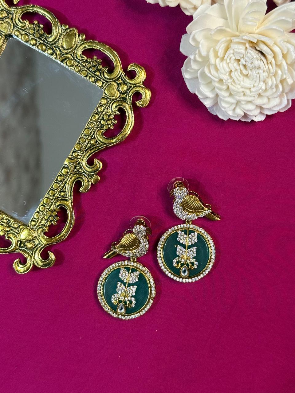 Aaranya danglers - Mint