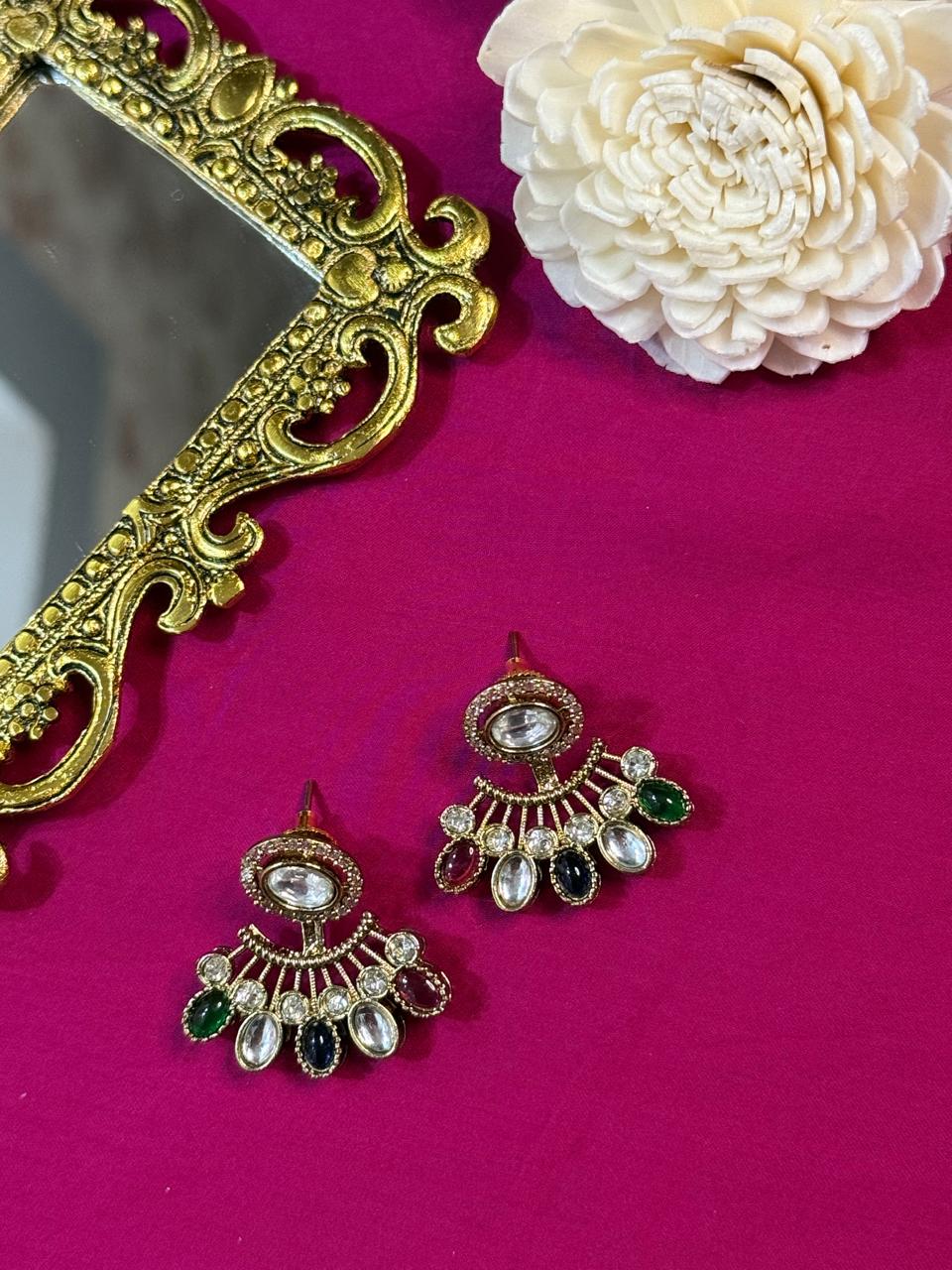 Chaand studs - Multicolor