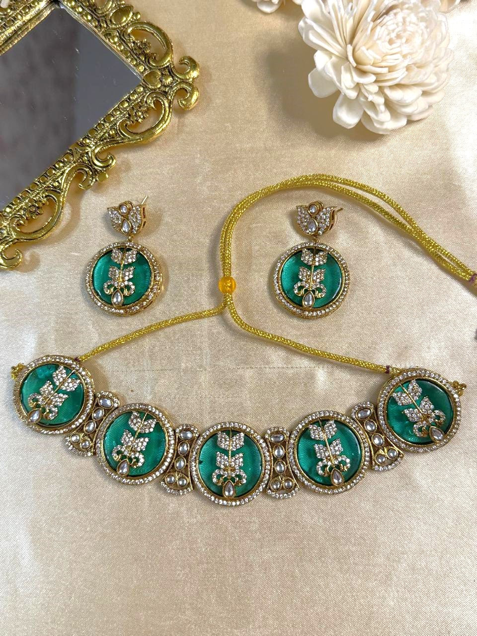 Ivaana Choker Set - Aqua