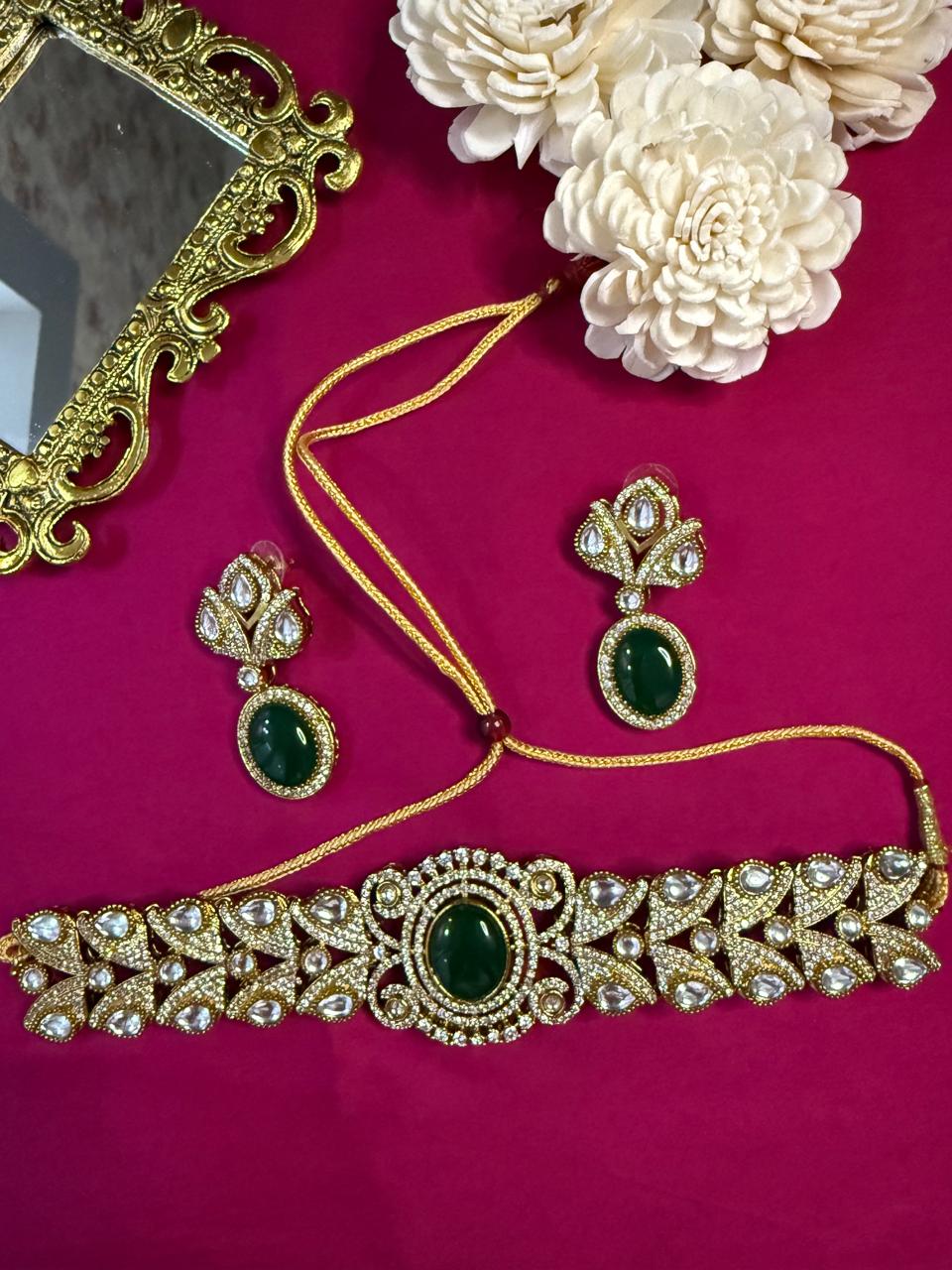 Rivayat Choker Set - Green