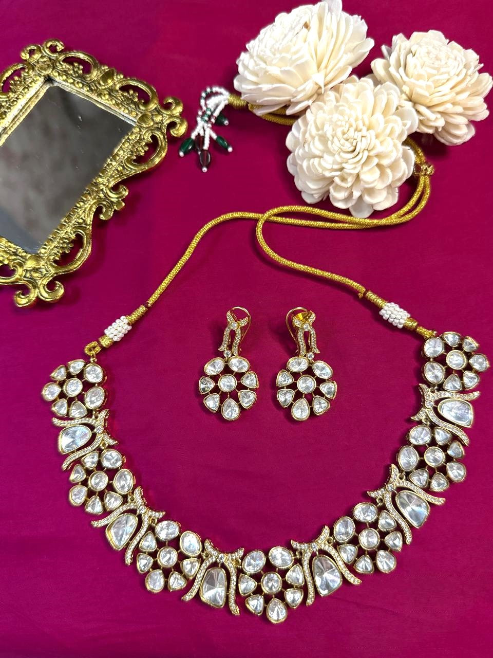 Saira Necklace Set - White