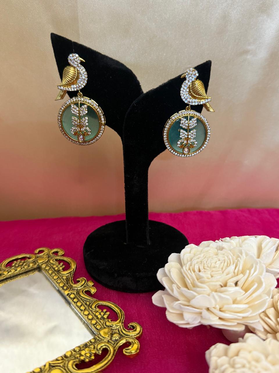 Aaranya danglers - Mint