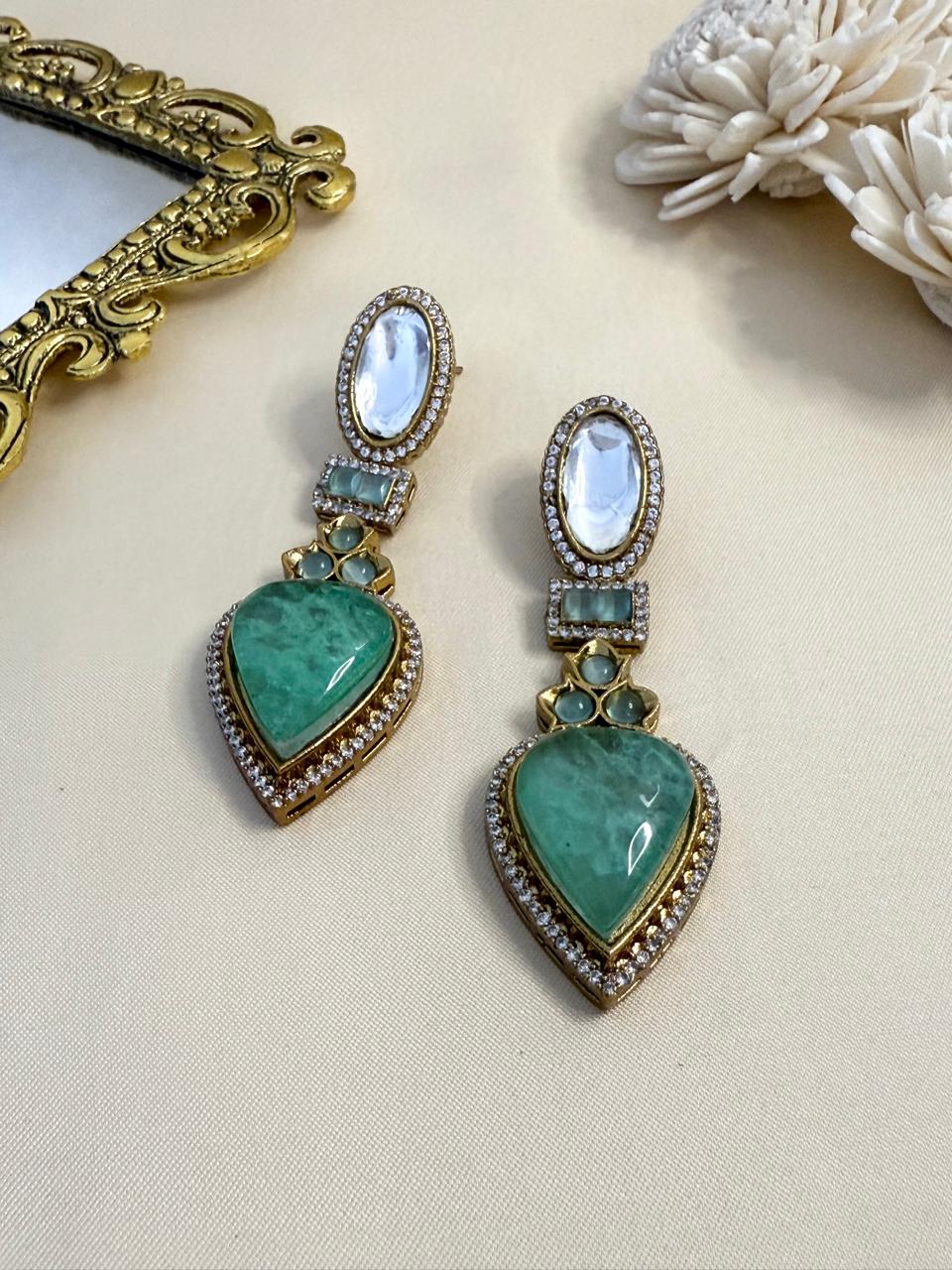 Serah drop danglers - Mint