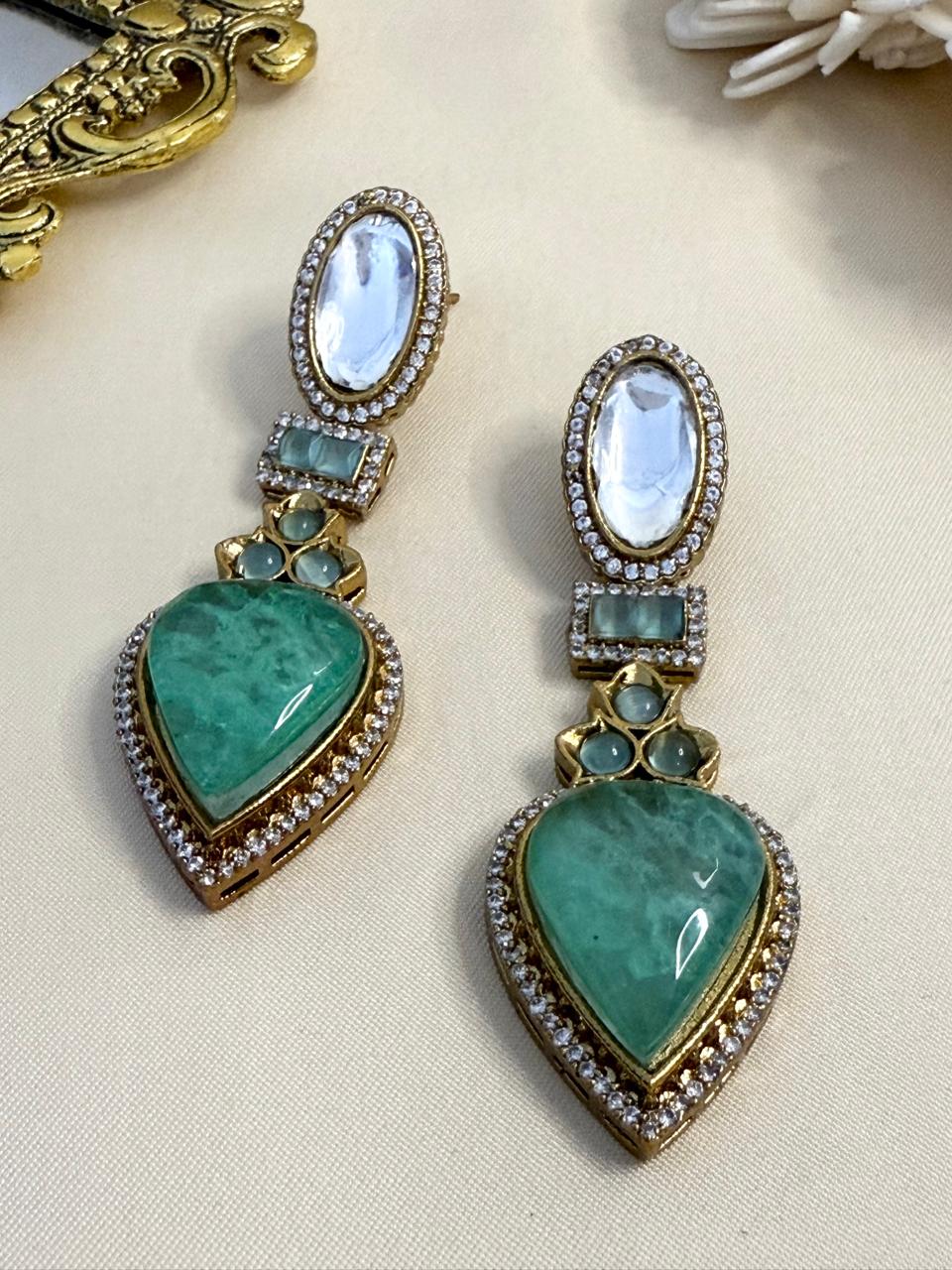 Serah drop danglers - Mint