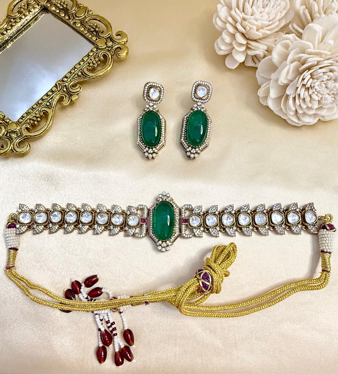 Anvika Choker Set - Green