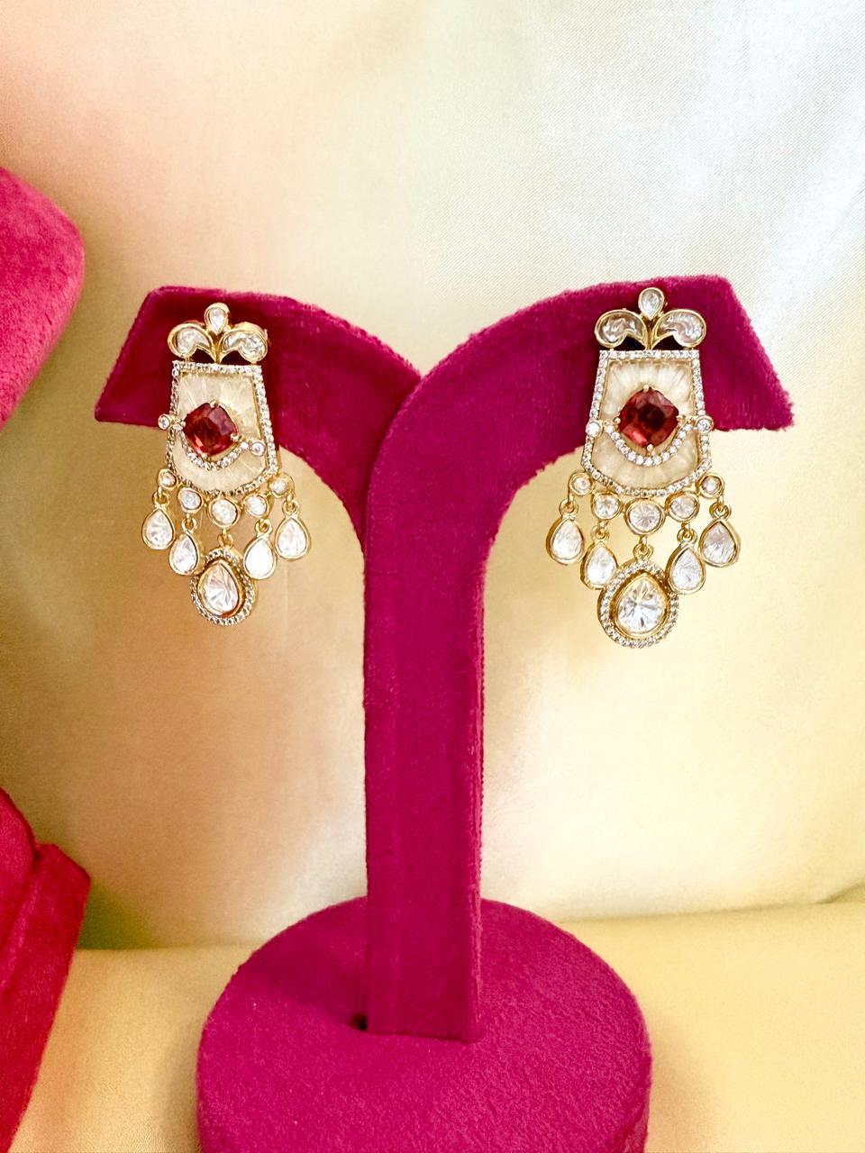 Ruhani Necklace Set - Ruby