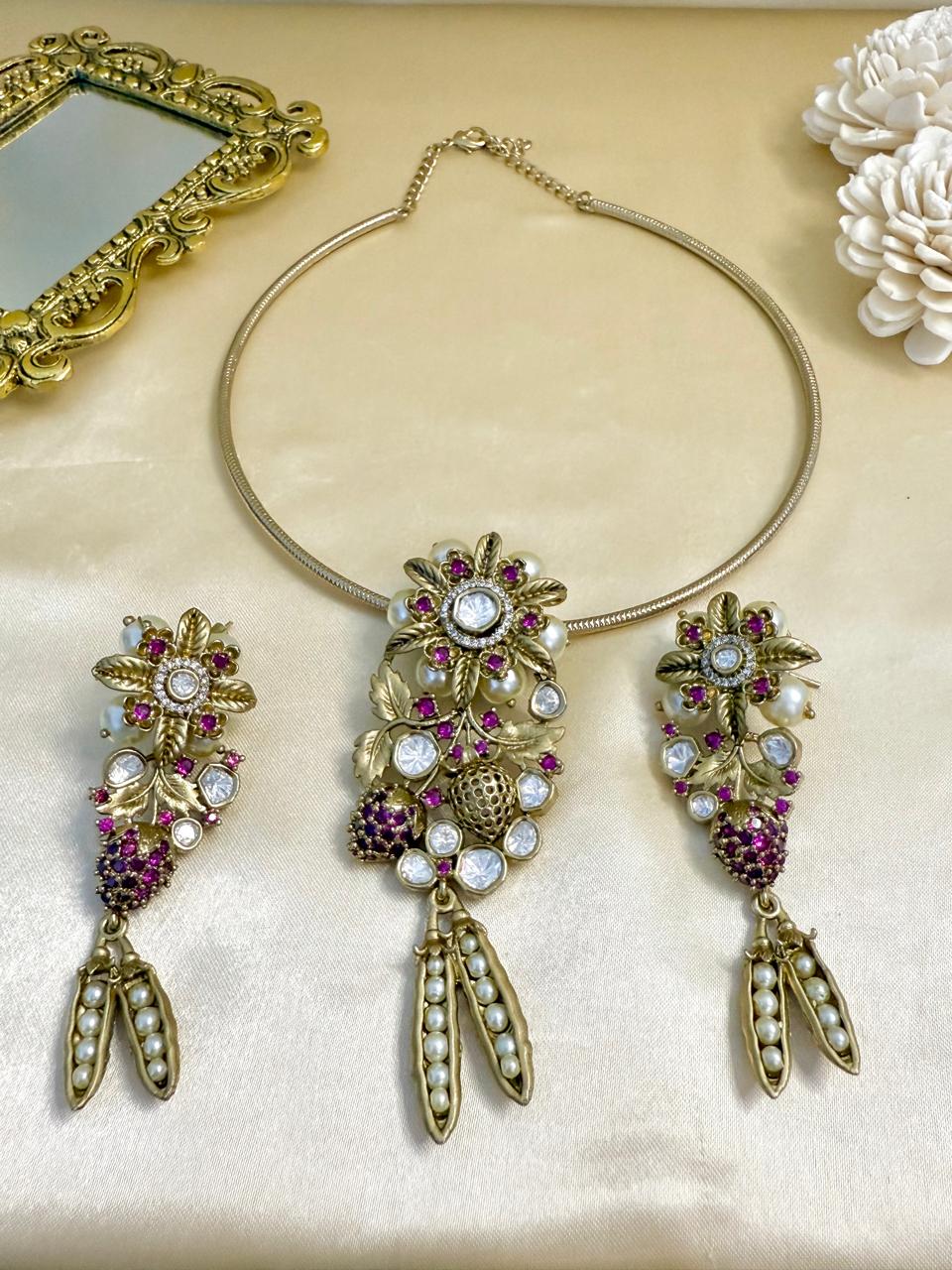Ilisha Hasli Set - Magenta