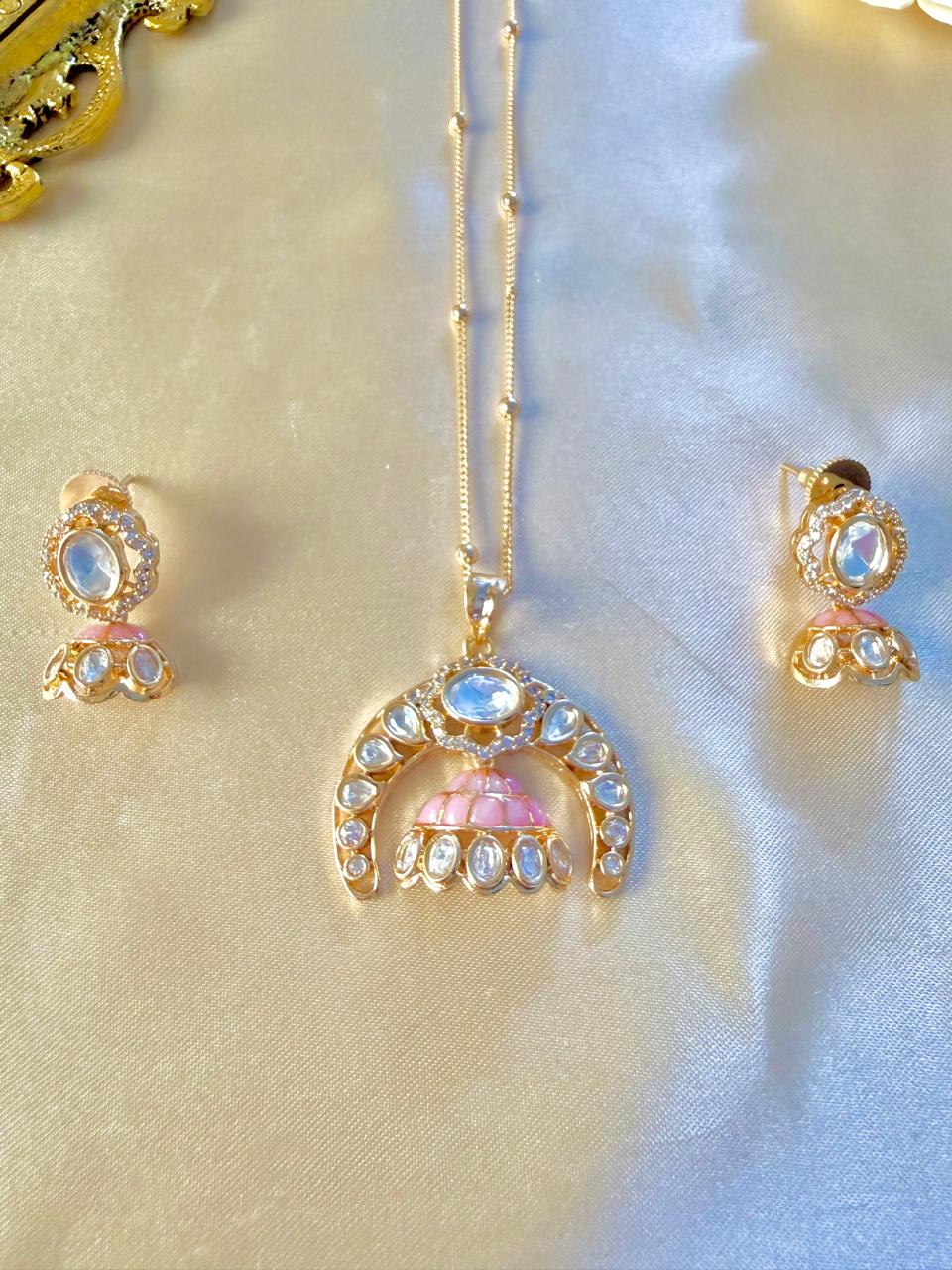 Kia pendant set - Pink