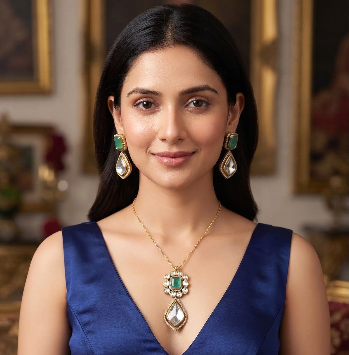 Shaily pendant set - Mint