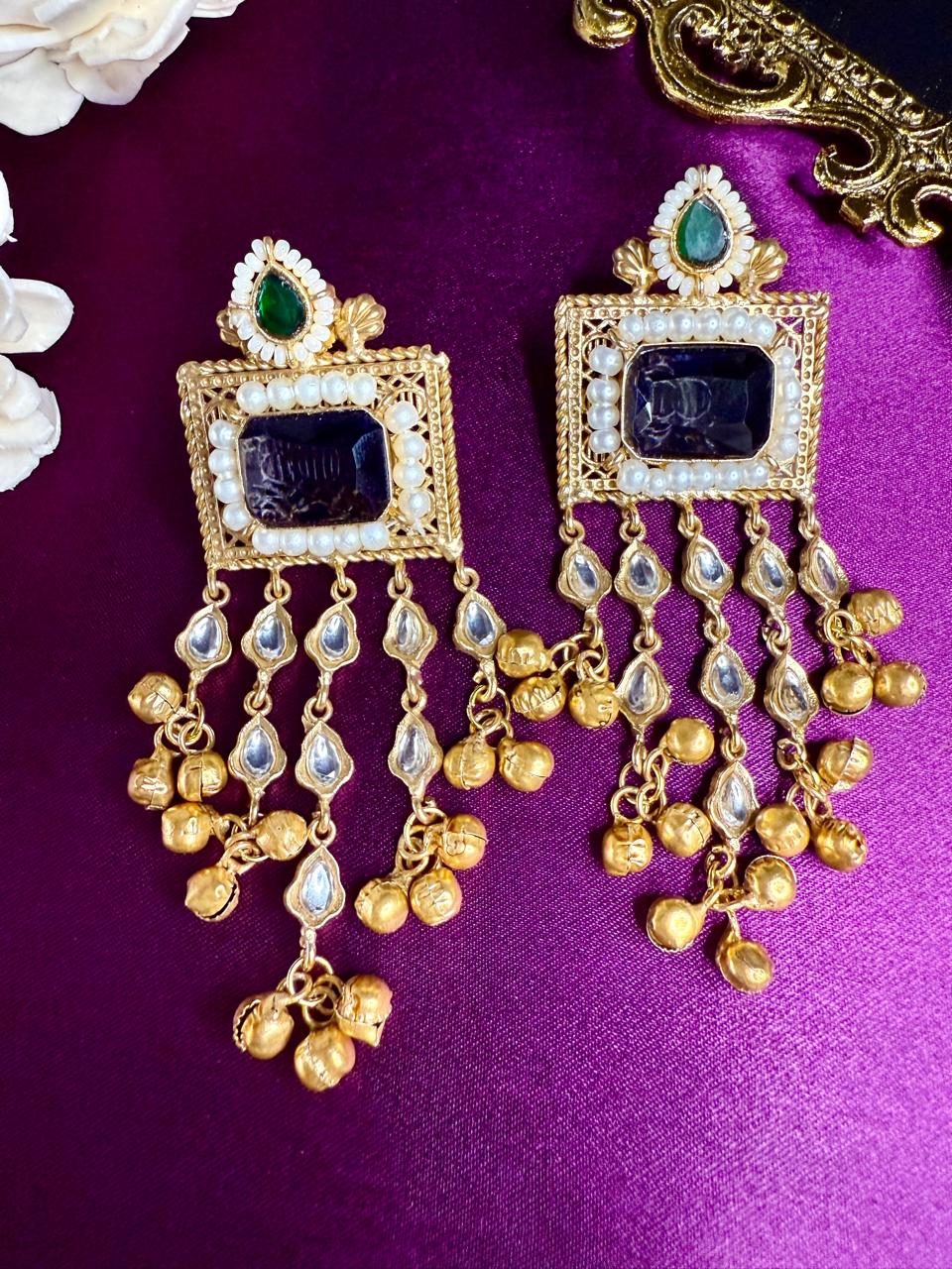 Ria fusion danglers - Blue