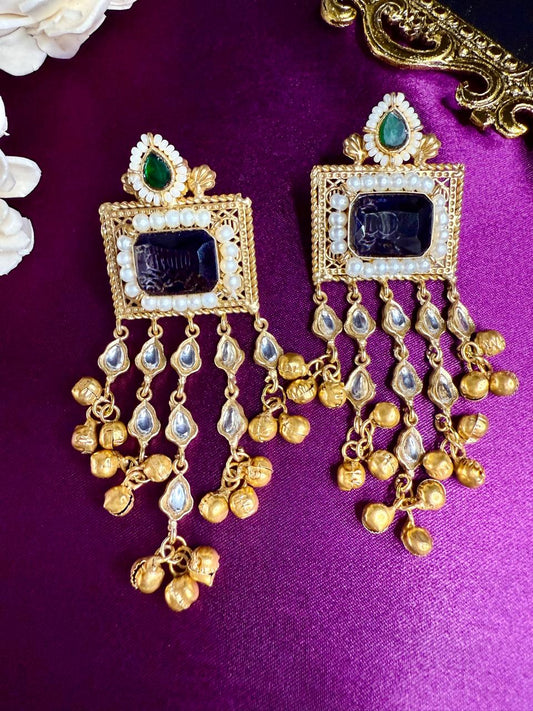 Ria fusion danglers - Blue