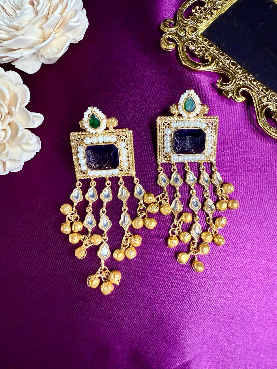 Ria fusion danglers - Blue