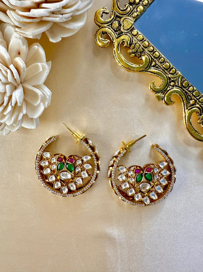 Chaandni Baali - Green & Magenta