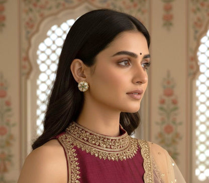 Inaaya stone studs - Green