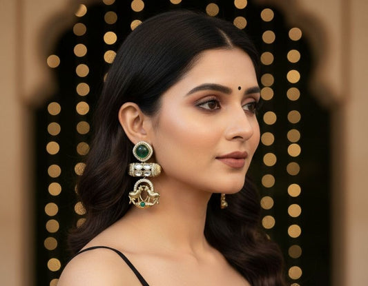 Radha danglers - Green