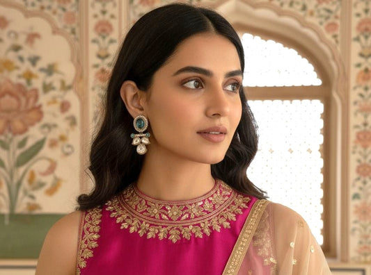 Ira studs - Aqua Blue