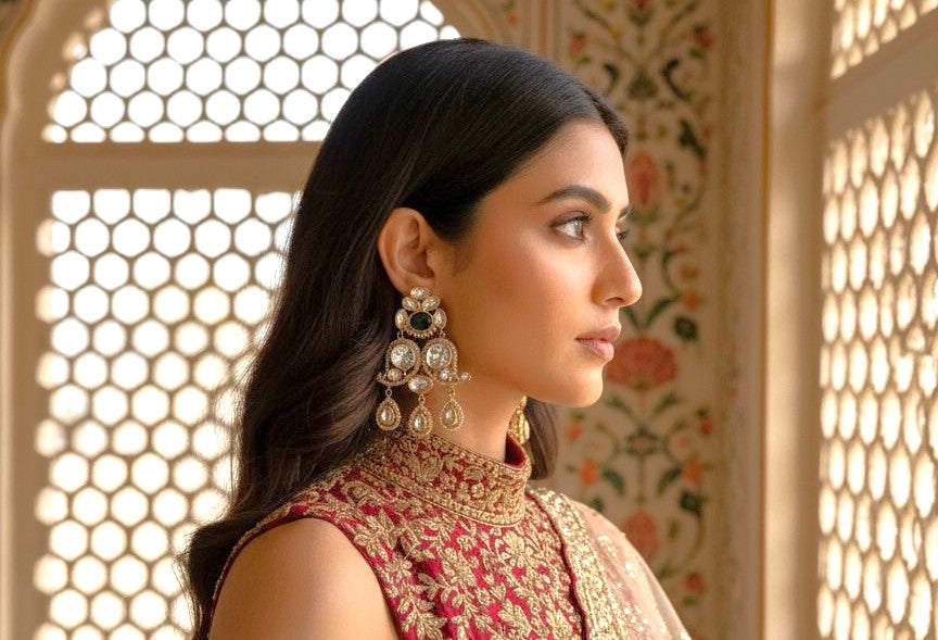 Meher danglers - Green