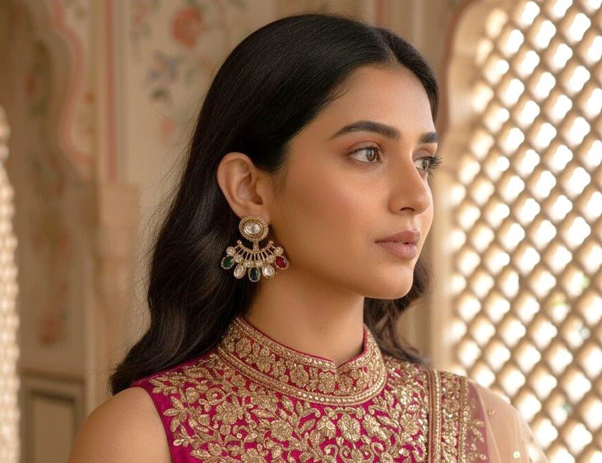 Chaand studs - Multicolor