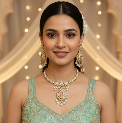 Naira Necklace Set - Pink