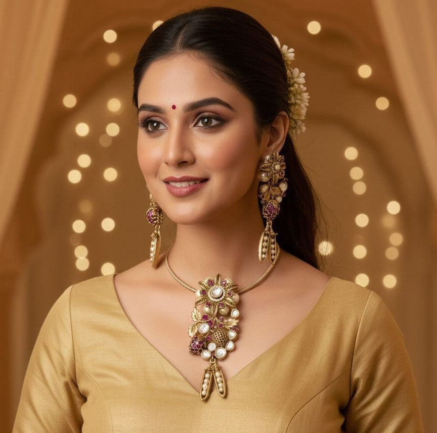 Ilisha Hasli Set - Magenta