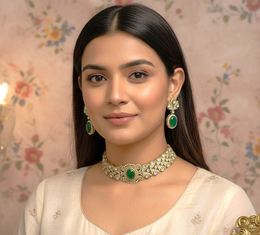 Rivayat Choker Set - Green