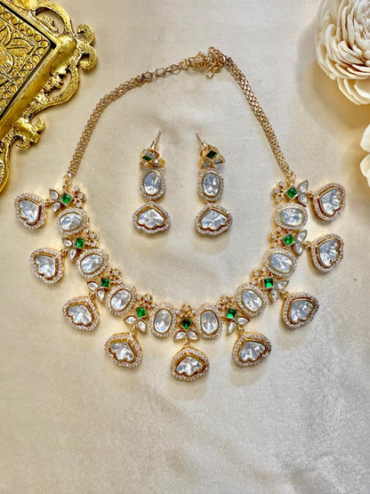 Veda necklace set - Green