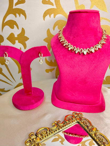 Avni necklace set - Ruby