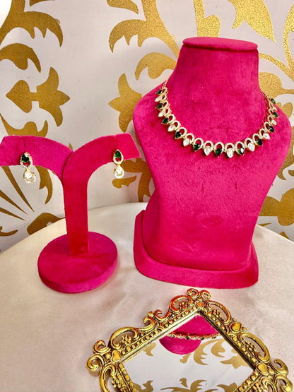 Vira necklace set - Green