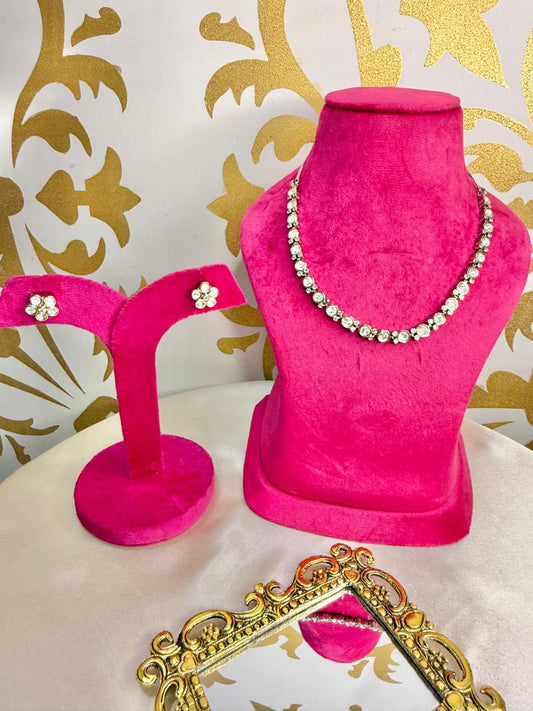 Emma stone necklace - White