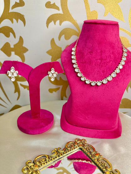 Zara necklace set - White