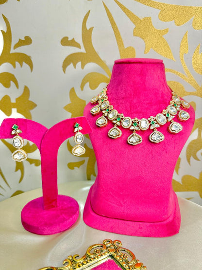 Veda necklace set - Green