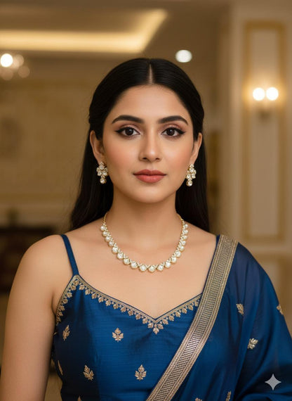 Zara necklace set - White