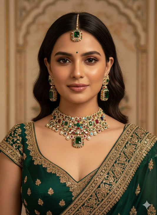 Aayat Choker set - Multicolor