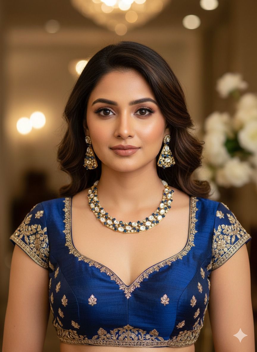 Akshita Necklace set - Blue