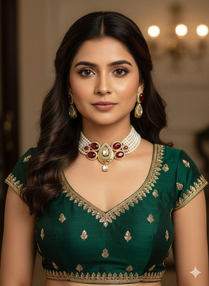 Arushi Choker set - Red