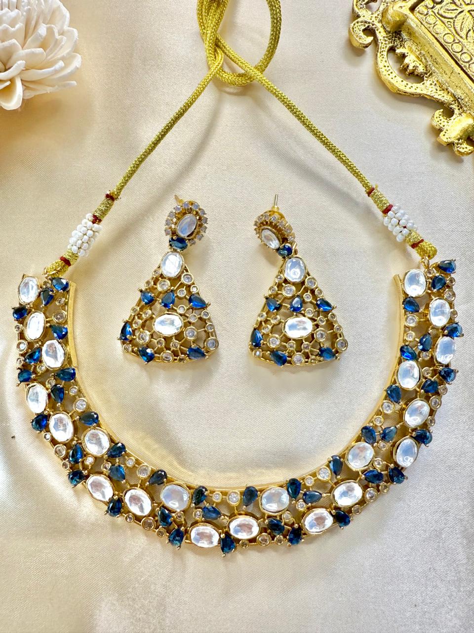 Akshita Necklace set - Blue