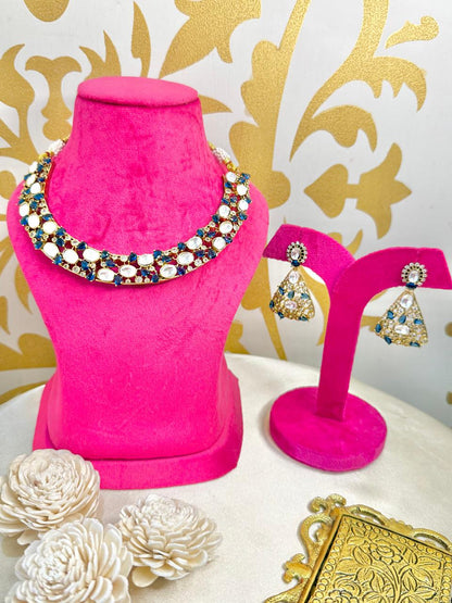 Akshita Necklace set - Blue