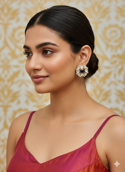 Rysa stone studs - Blue