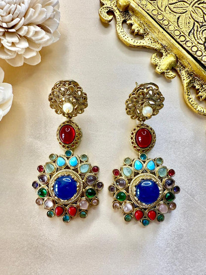 Zenia drop danglers - Multicolor