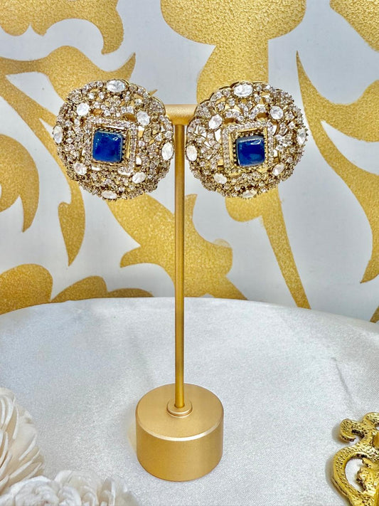 Aadya Studs - Blue