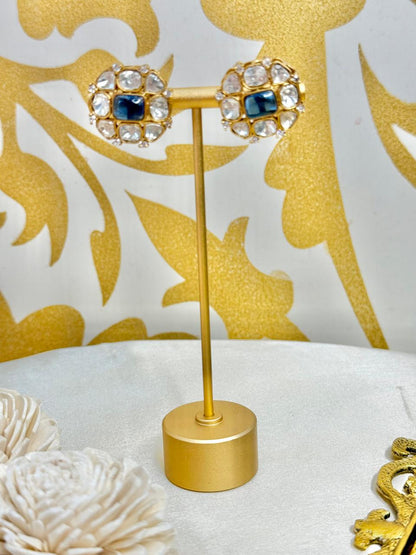 Rysa stone studs - Blue