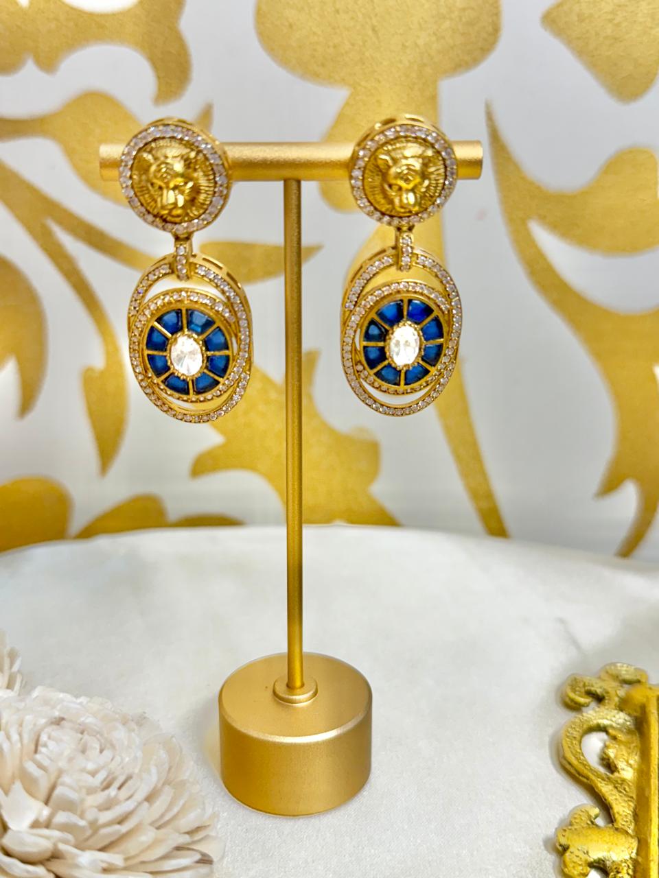 Aditi drop danglers - Blue