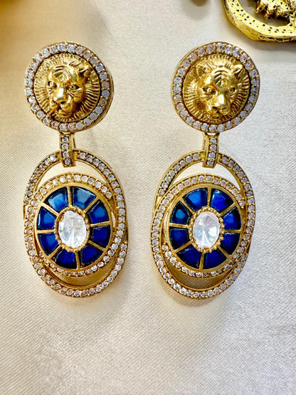 Aditi drop danglers - Blue