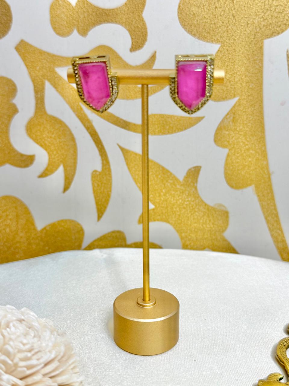 Lea mini studs - Pink