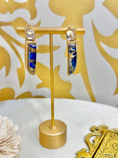 Sarya drop danglers - Blue