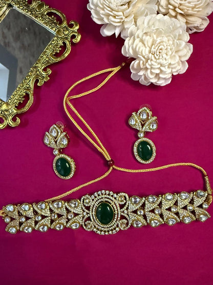 Rivayat Choker Set - Green
